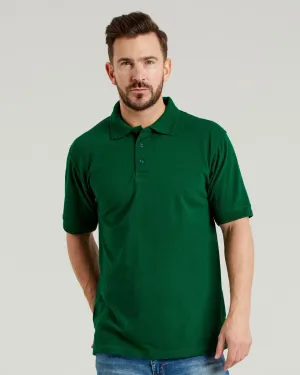 50/50 Heavyweight Piqué Polo | BOTTLE GREEN