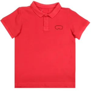 AI Riders on the Storm Kids Red Logo Polo Shirt