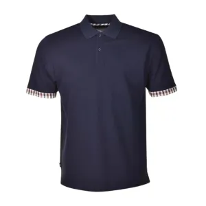 Aquascutum Active Supima Club Check Short Sleeve Polo Shirt