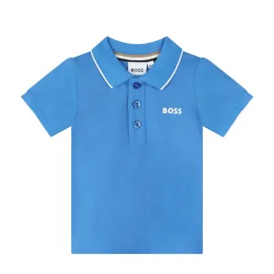 BOSS Baby Printed Logo Blue Polo Shirt