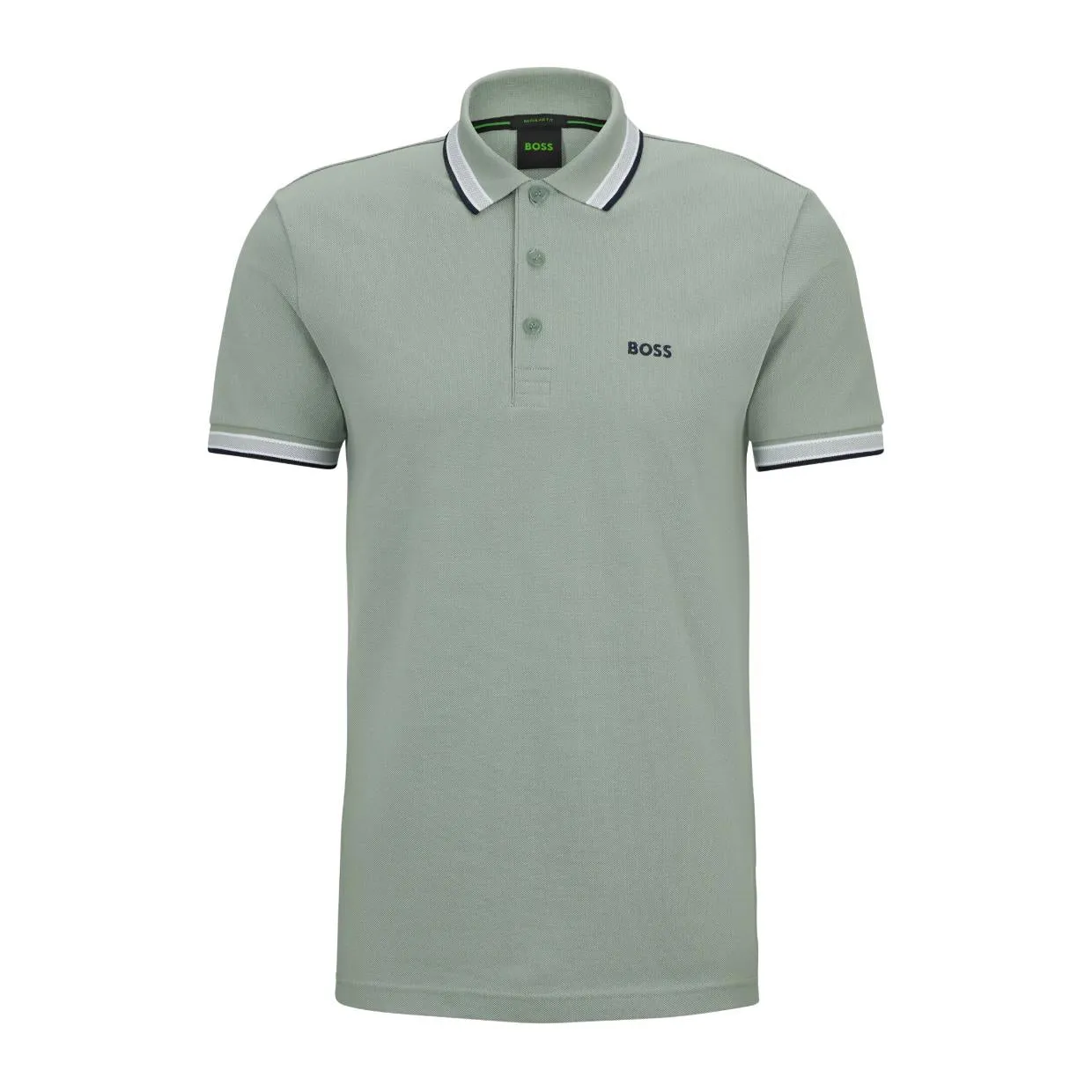 BOSS Logo Green Paddy Polo Shirt