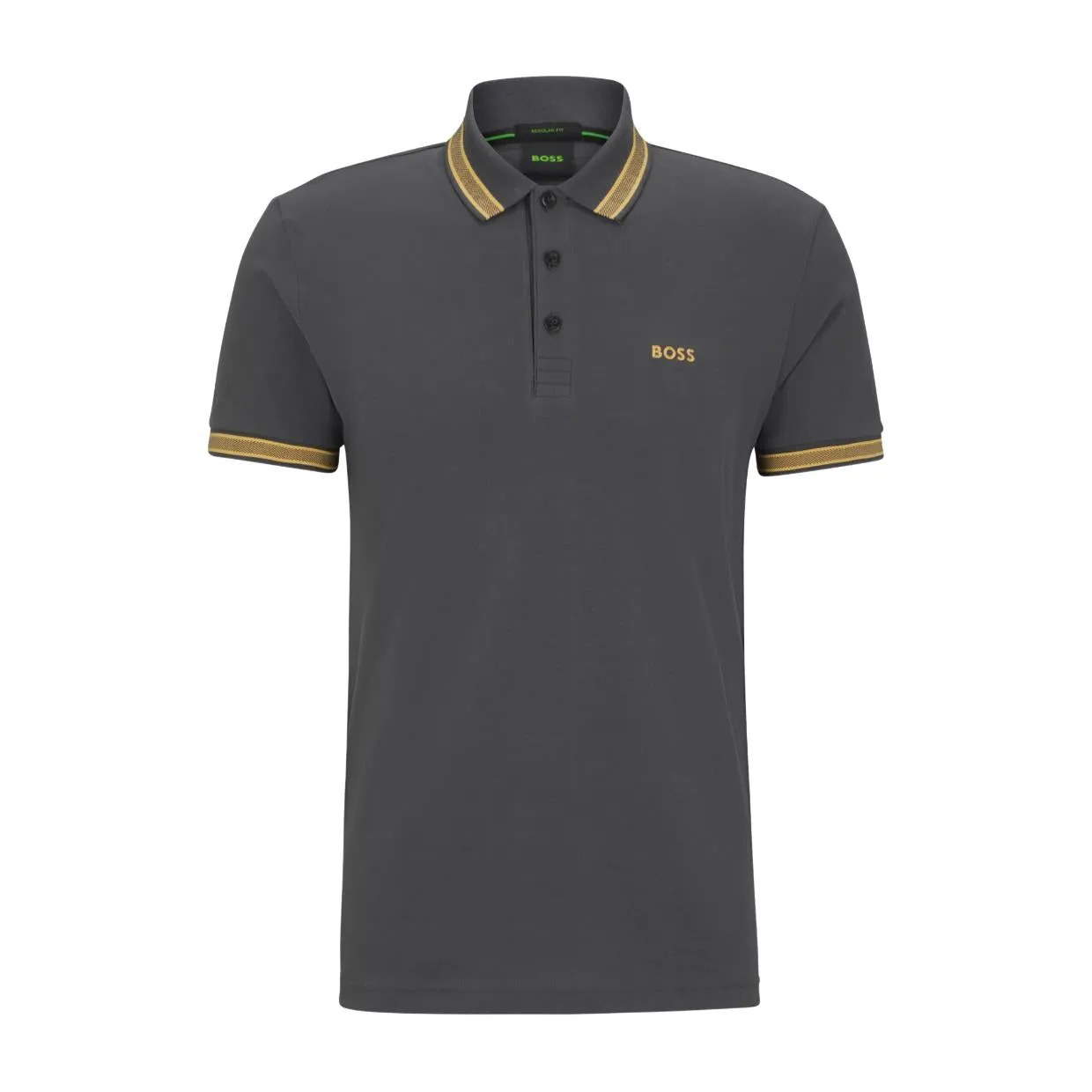 BOSS Logo Grey Paddy Polo Shirt