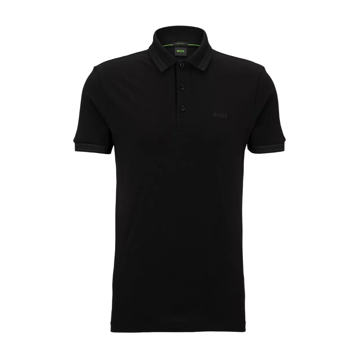 BOSS Logo Paddy Black Polo Shirt