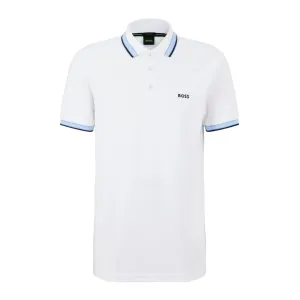 BOSS Logo Paddy White Polo Shirt