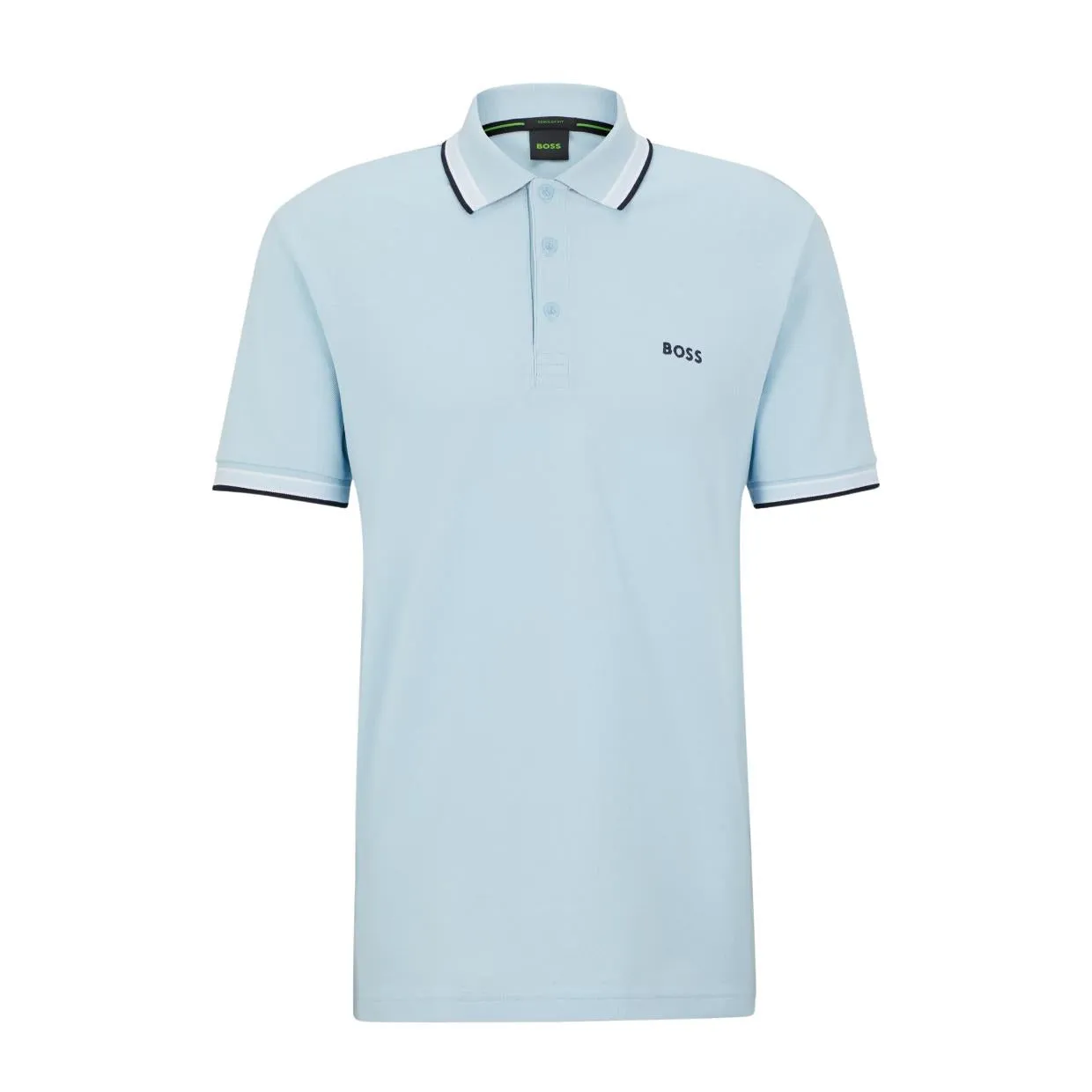 BOSS Logo Sky Blue Paddy Polo Shirt