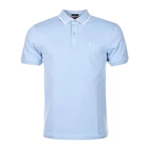 BOSS Passertip Open Blue Slim Fit Polo Shirt