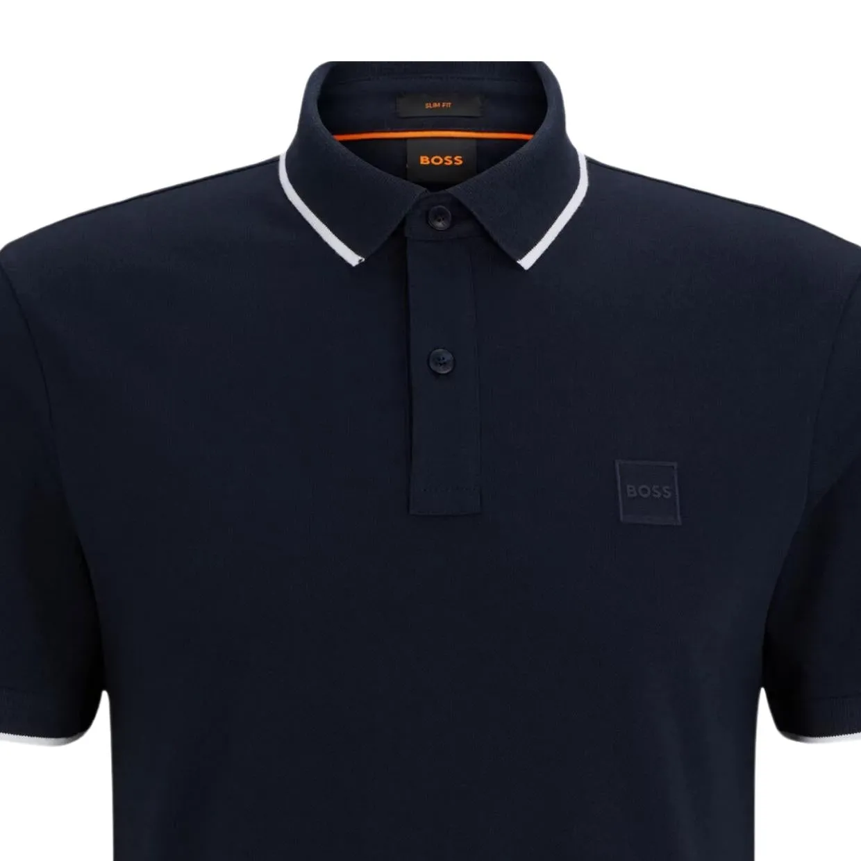 BOSS Passertip Slim Navy Polo Shirt