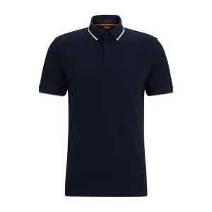 BOSS Passertip Slim Navy Polo Shirt