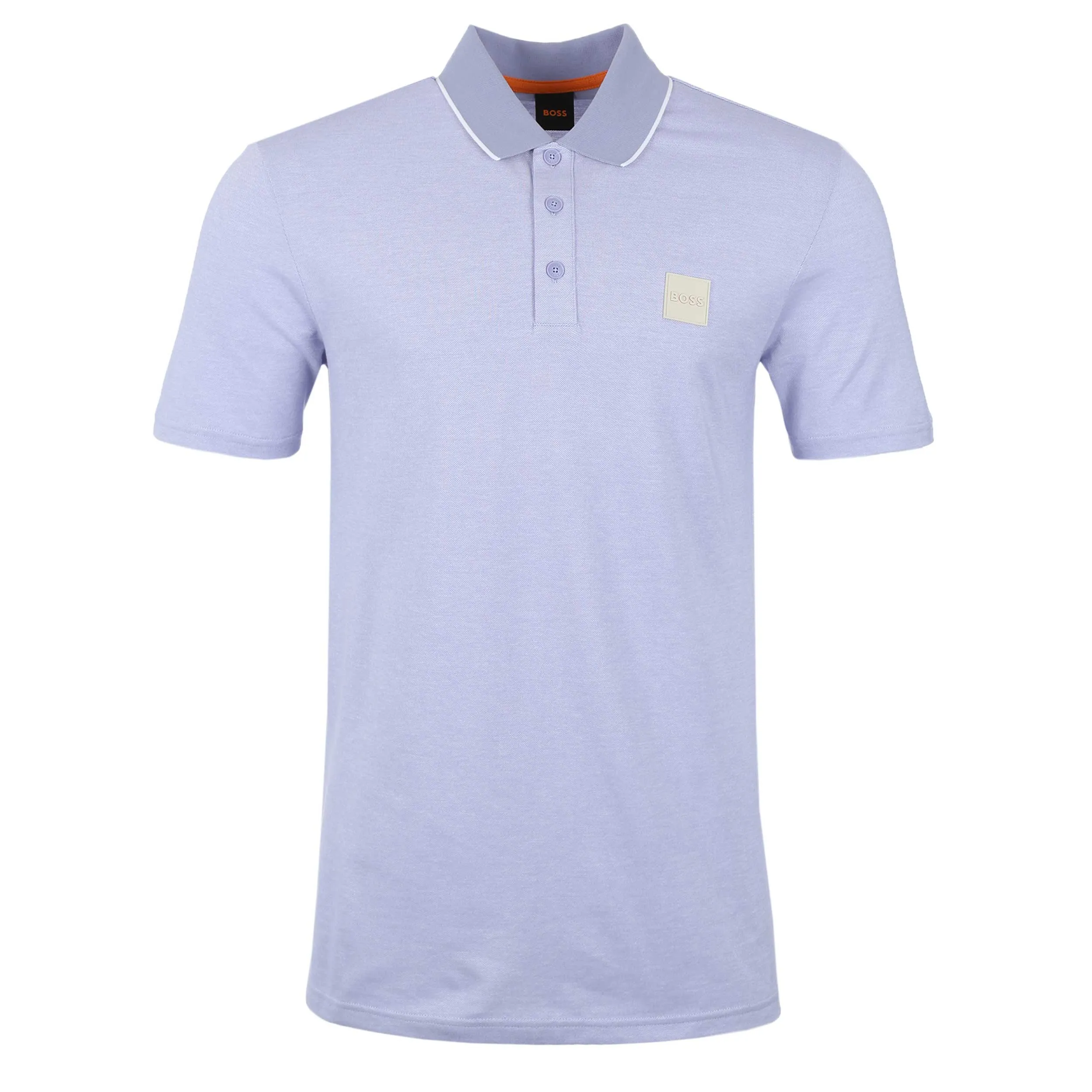 BOSS PeOxford Polo Shirt in Lilac