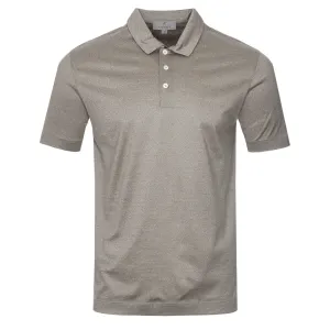 Canali Mercerised Basic Polo in Mushroom Brown