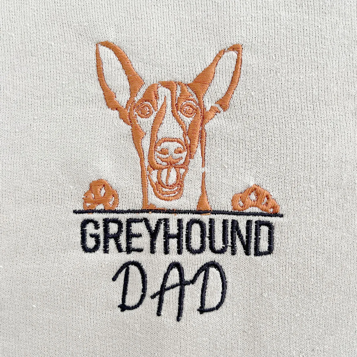 Custom Italian Greyhound Dog Dad Embroidered Polo Shirt, Personalized Polo Shirt with Dog Name, Best Gifts For Greyhound Lovers