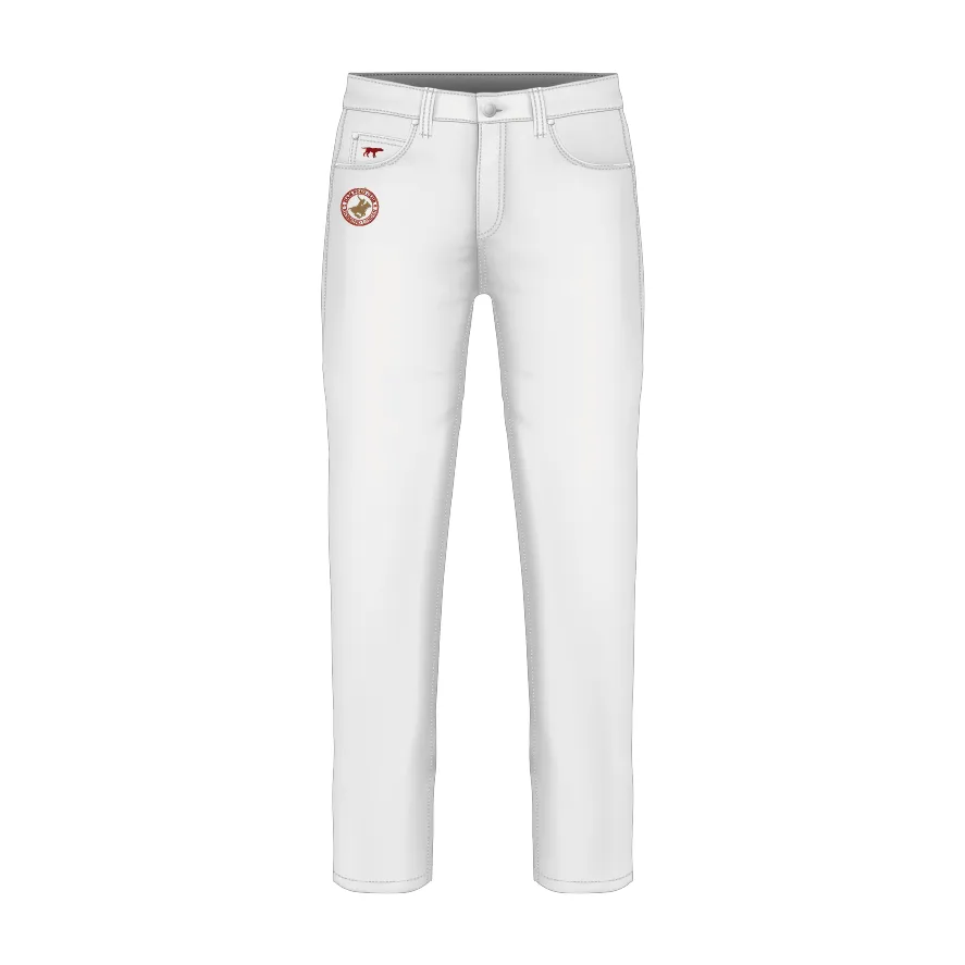 Ham Polo Men's White Jeans