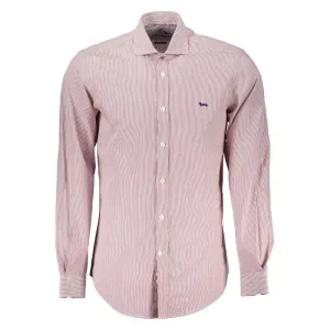 Harmont & Blaine Chic Pink Narrow-Fit Organic Cotton Shirt