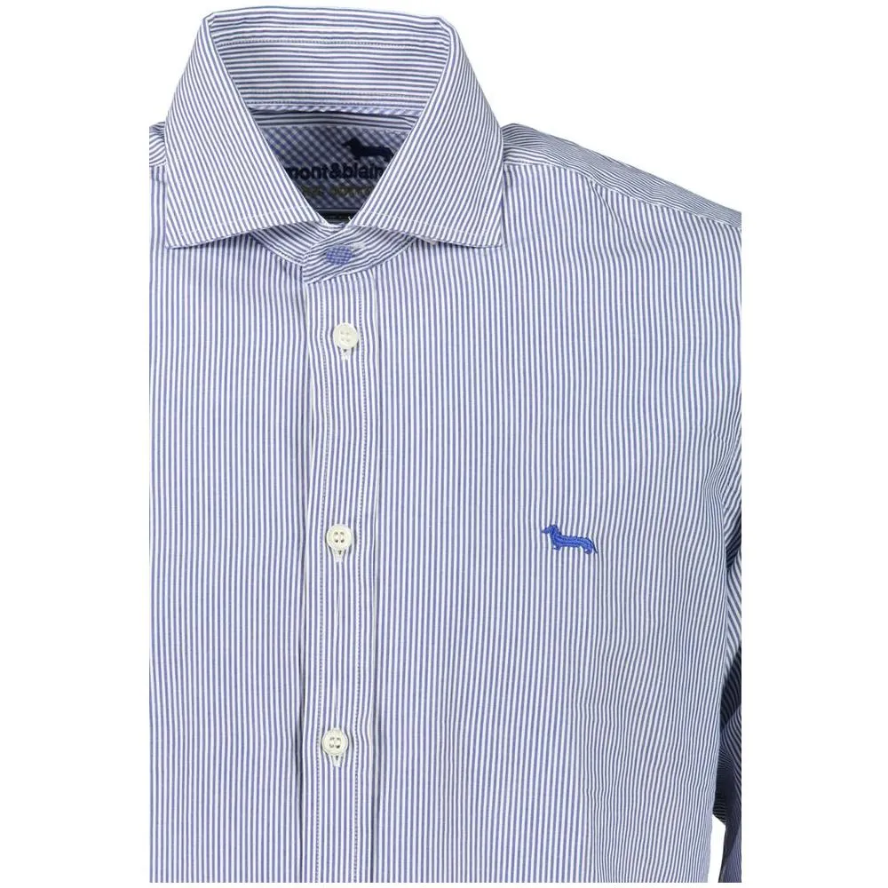 Harmont & Blaine Elegant Blue Organic Cotton Shirt