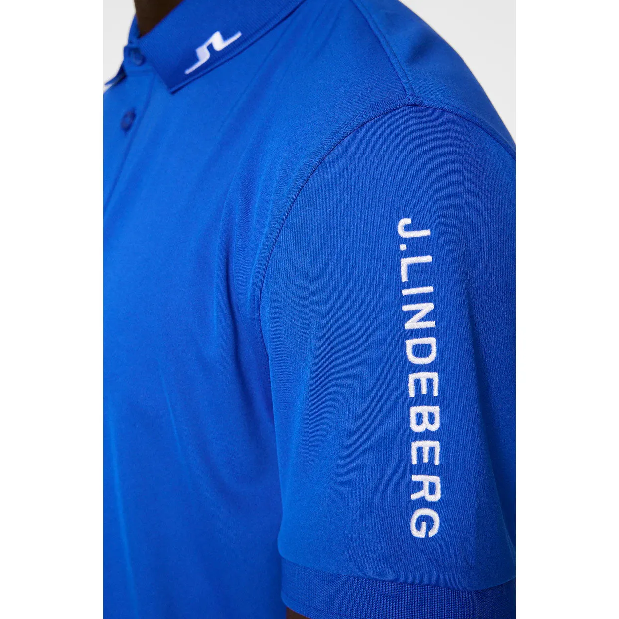 J.Lindeberg Tour Tech Reg Fit Golf Shirt - Club Blue