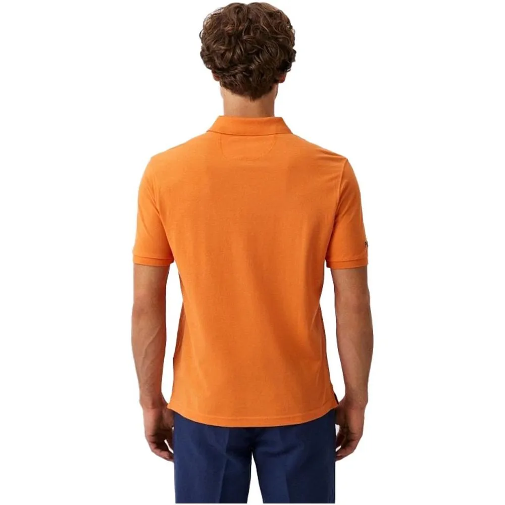 La Martina Chic Orange Cotton Polo for the Iconic Gentleman