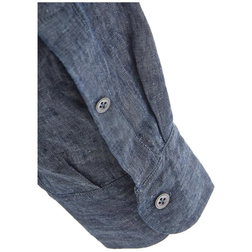 Lardini Elegant Flax Blue Shirt for Men