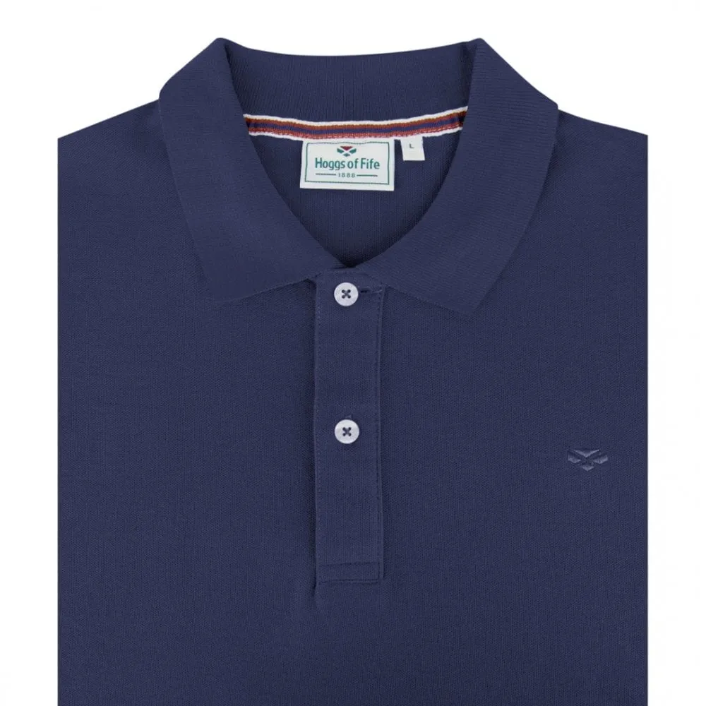 Largs Pique Polo Shirt Navy by Hoggs of Fife