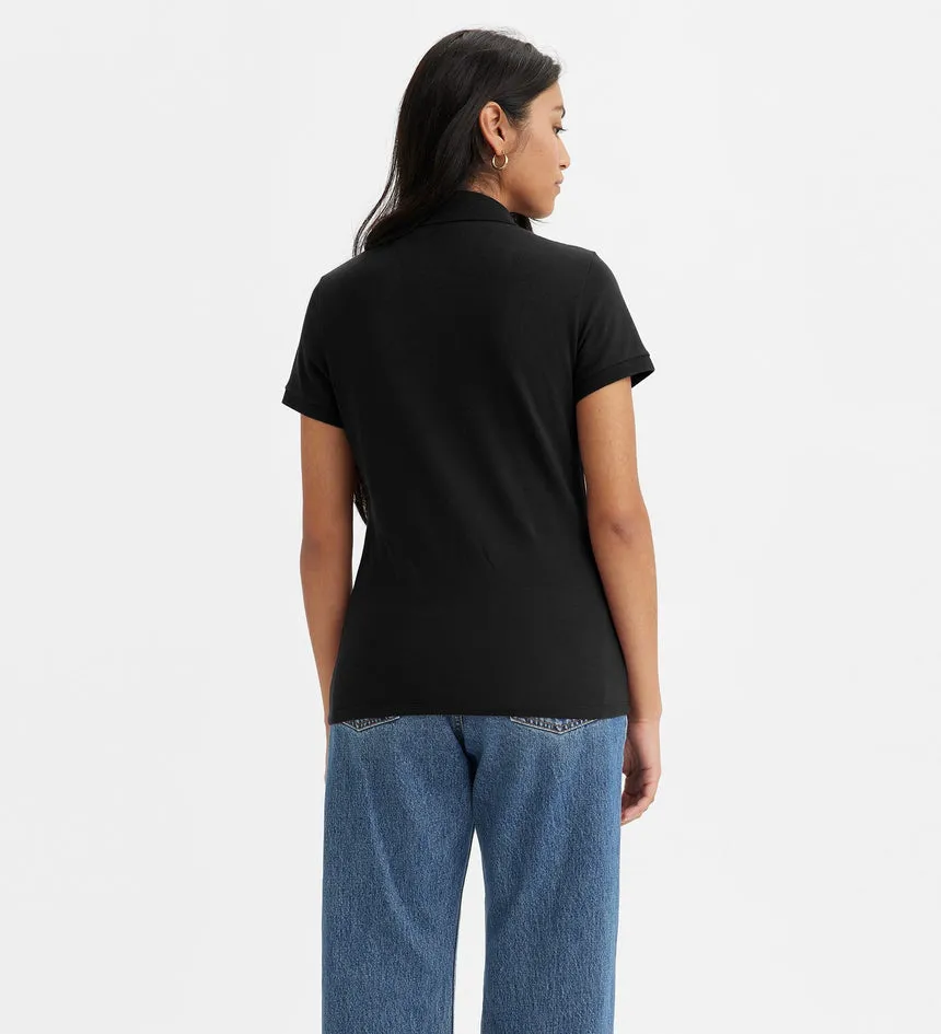 Levi's WOMEN'S SLIM POLO SHIRT - CAVIAR