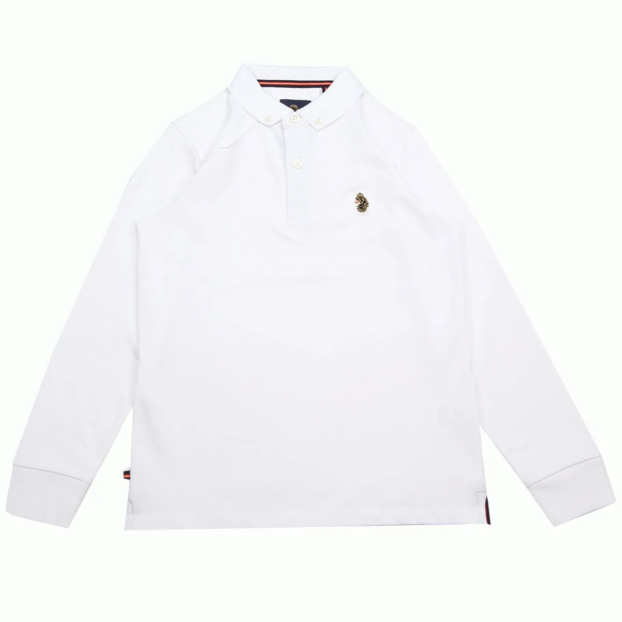 Luke 1977 Junior White Long Sleeve Polo Shirt