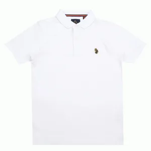 Luke 1977 Junior White Polo Shirt