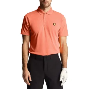 Lyle & Scott Golf Tech Polo Shirt - Course Coral