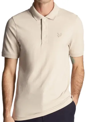 Lyle and Scott Mens Tonal Eagle Polo Shirt Cove