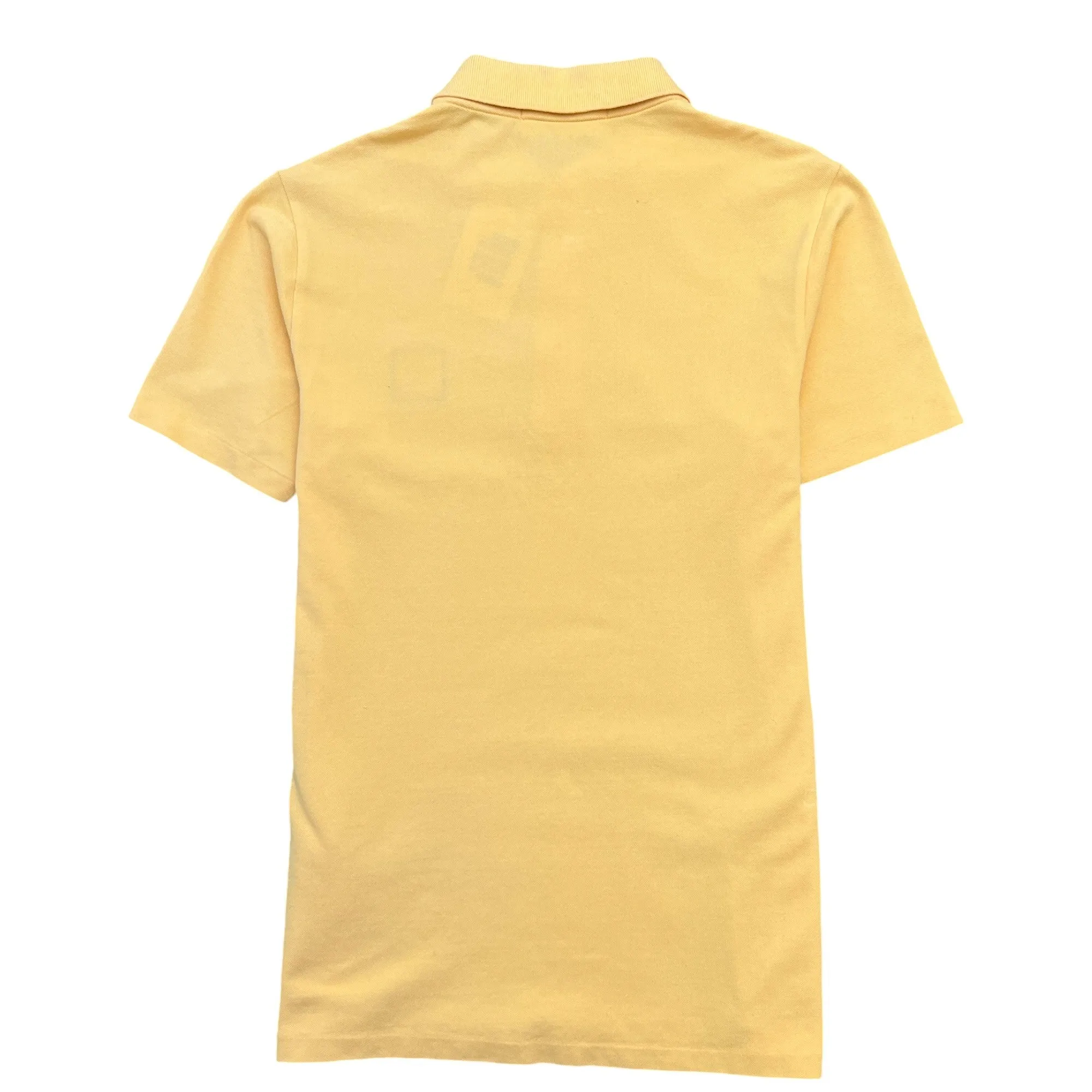 Men's Applique Logo Polo Shirt Yellow Size S