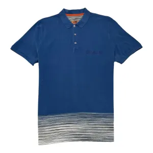 Men's Logo Polo Shirt Blue Size XL