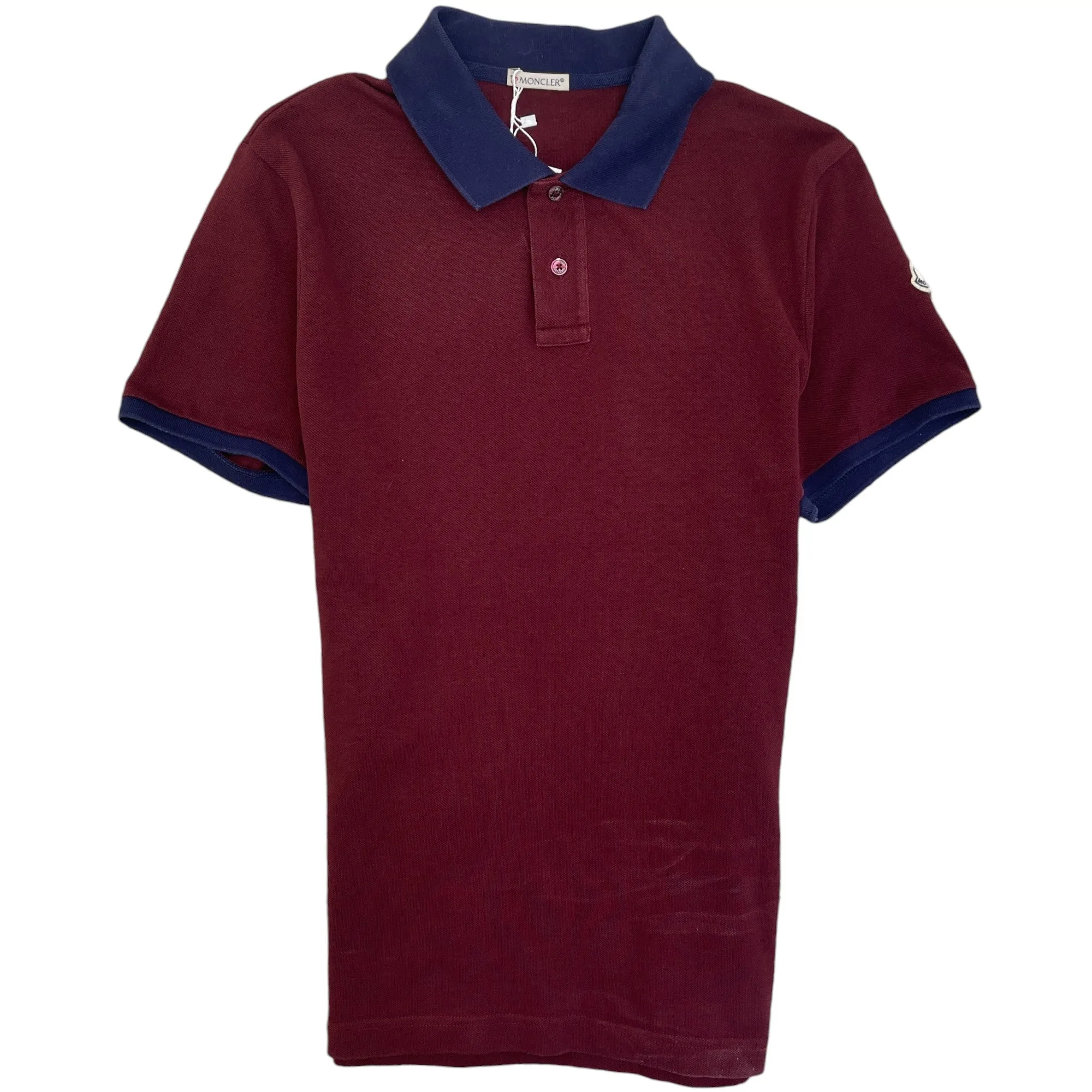 Men's Maglia Logo Polo Shirt Burgundy Size L