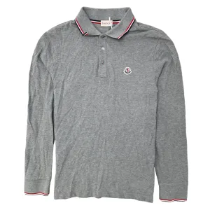 Men's Maglia Logo Polo Shirt Grey Size L