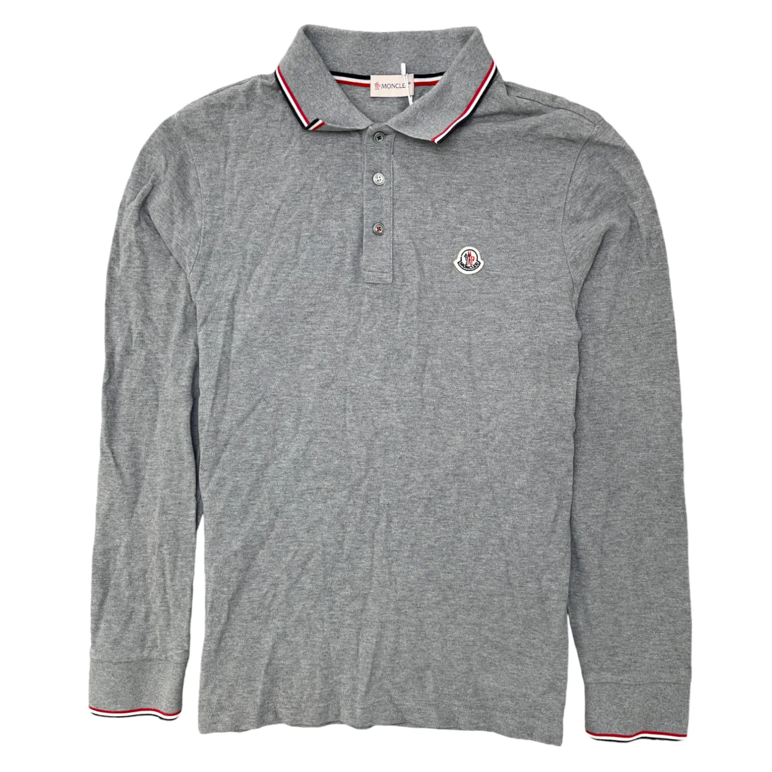 Men's Maglia Logo Polo Shirt Grey Size L