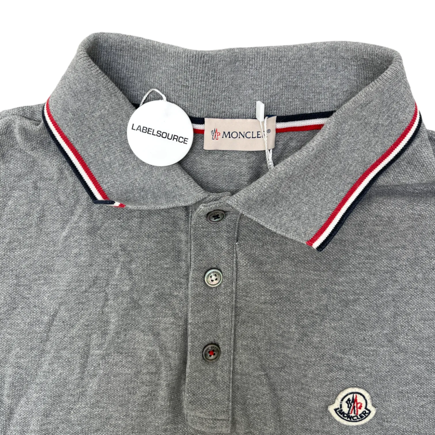 Men's Maglia Logo Polo Shirt Grey Size L