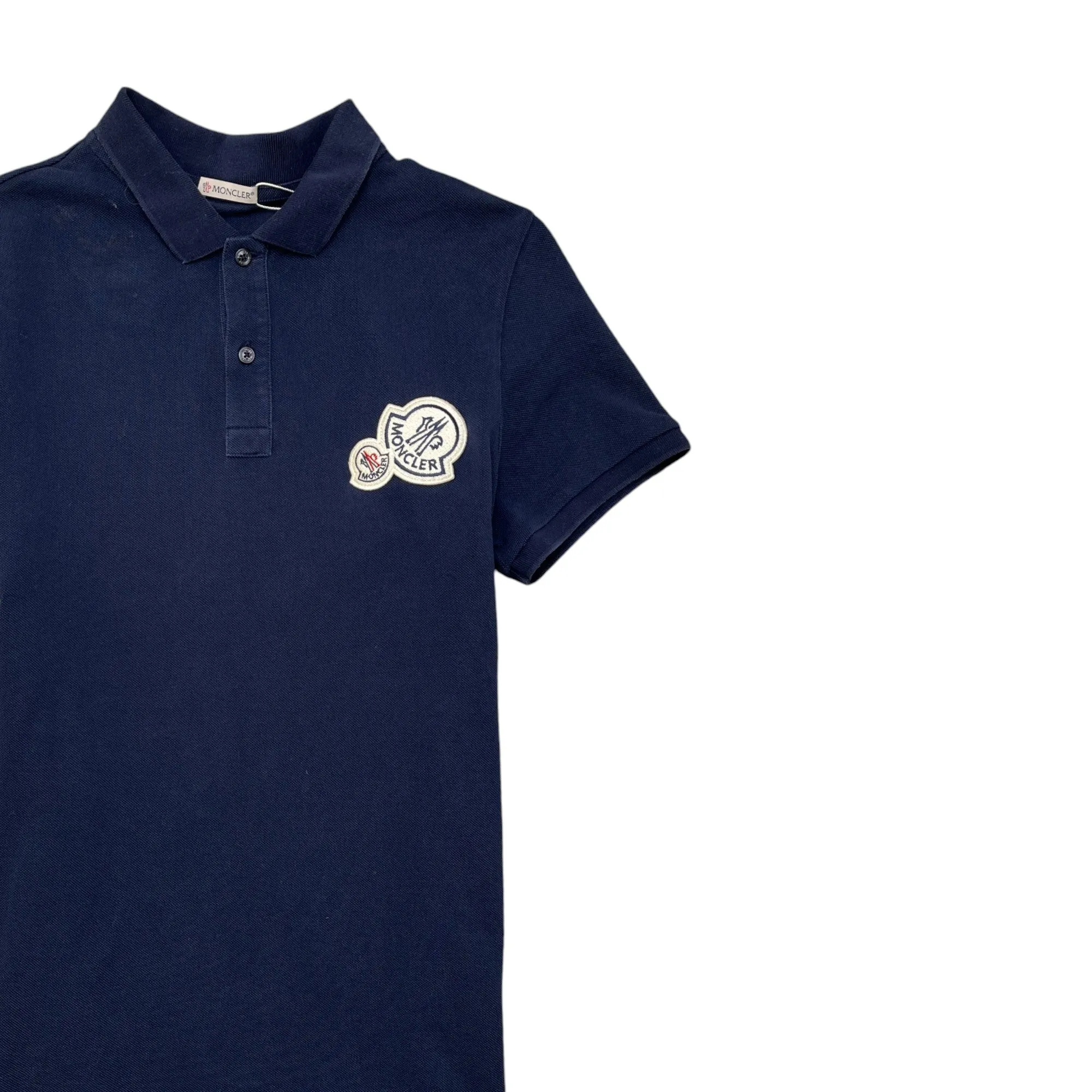 Men's Maglia Logo Polo Shirt Navy Size M