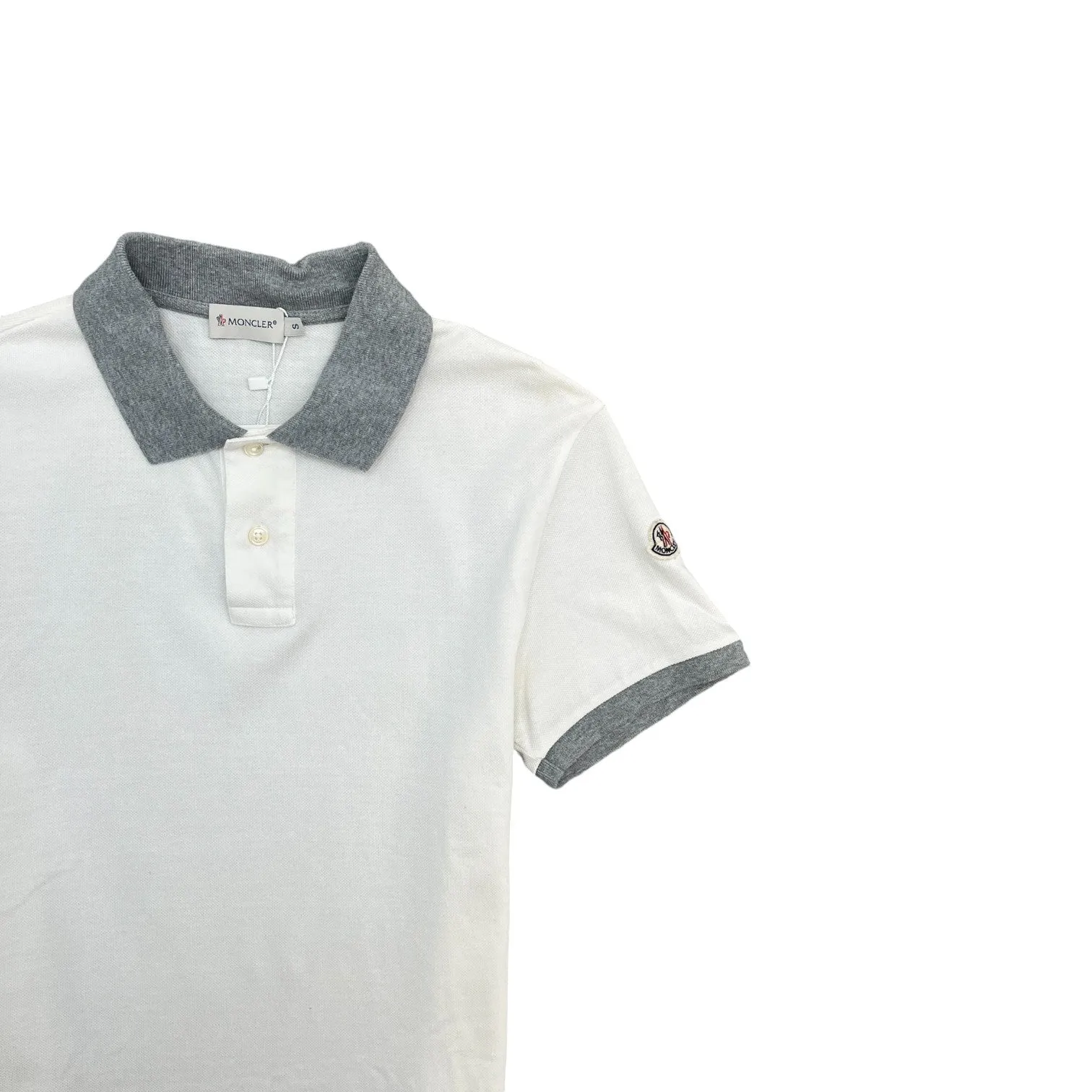 Men's Maglia Logo Polo Shirt White Size S