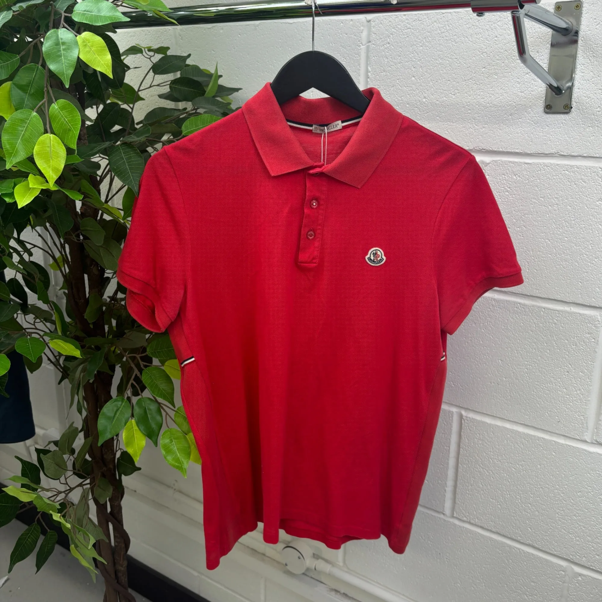 Men's Maglia Polo Shirt Red Size L