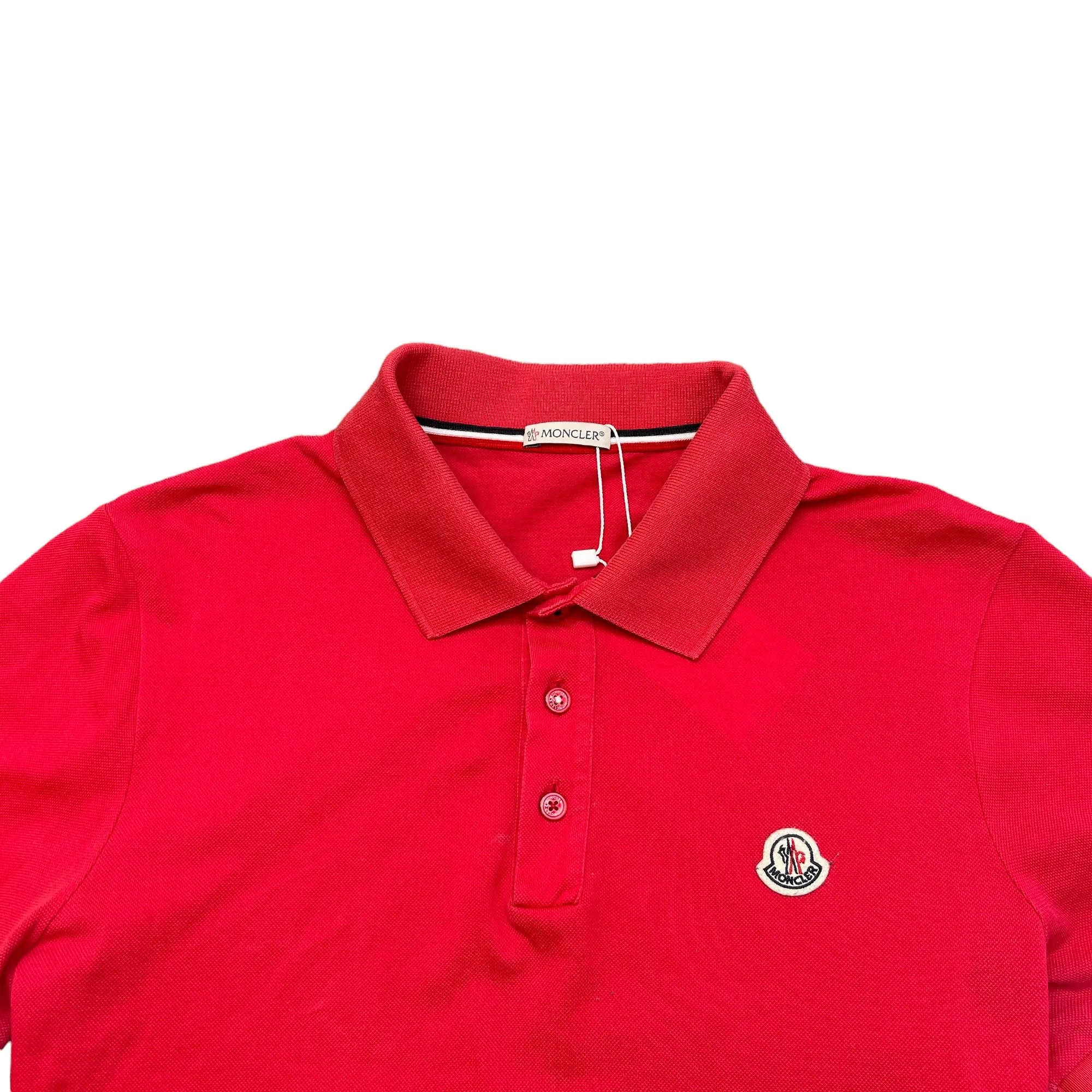 Men's Maglia Polo Shirt Red Size L