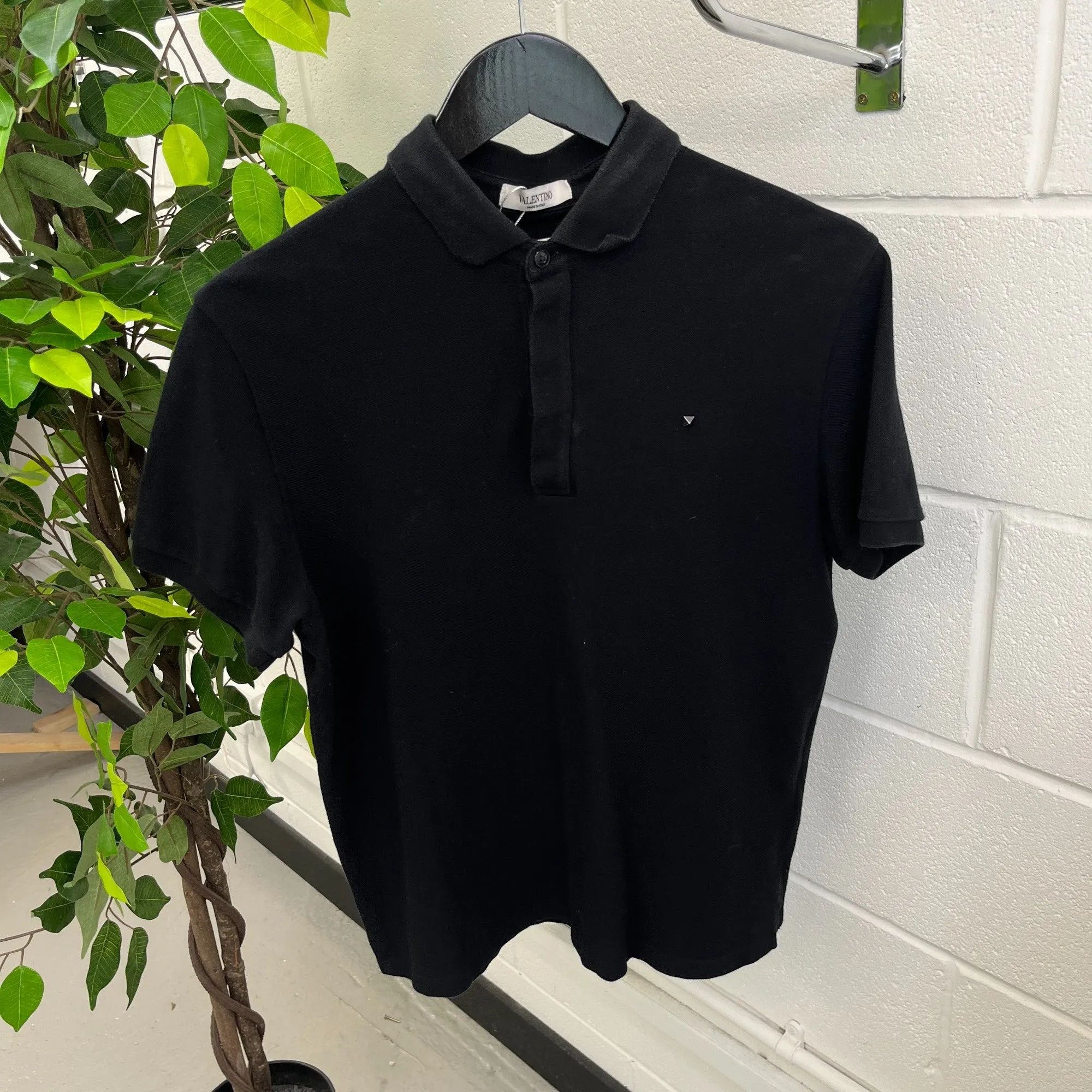 Men's Rockstud Polo Shirt Black Size S