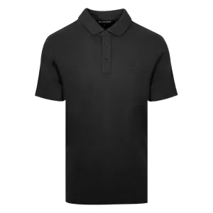 Michael Kors Solid Black Polo Shirt