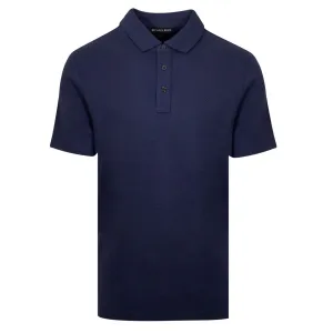 Michael Kors Solid Navy Polo Shirt