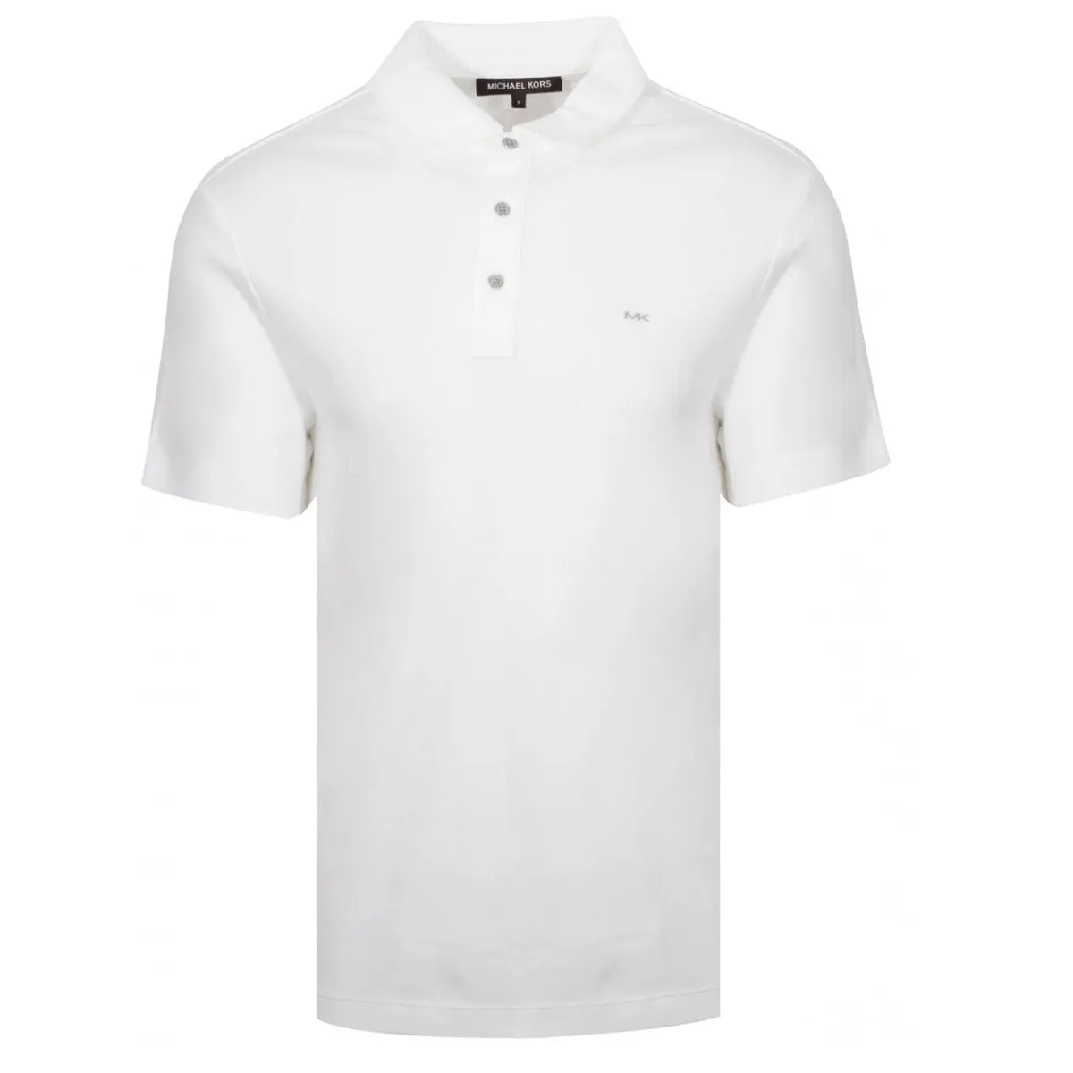 Michael Kors Solid White Polo Shirt