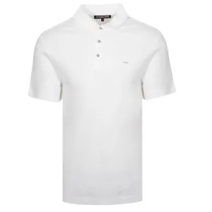 Michael Kors Solid White Polo Shirt