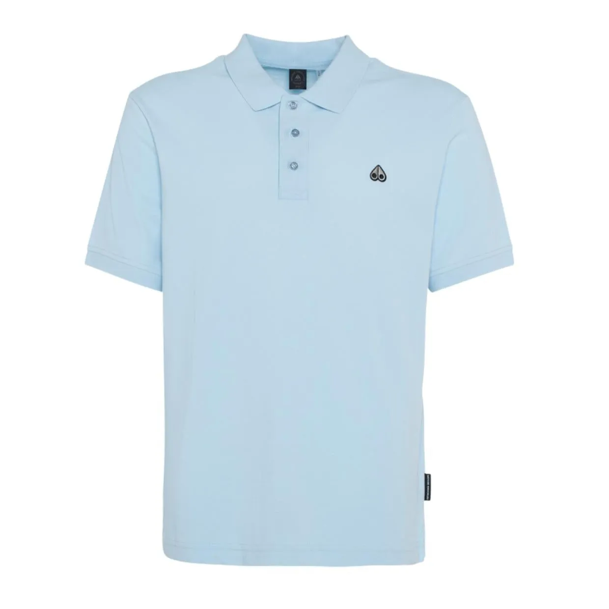 Moose Knuckles Sky Blue Pique Polo Shirt