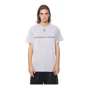 Nicolo Tonetto Gray Cotton Men T-Shirt