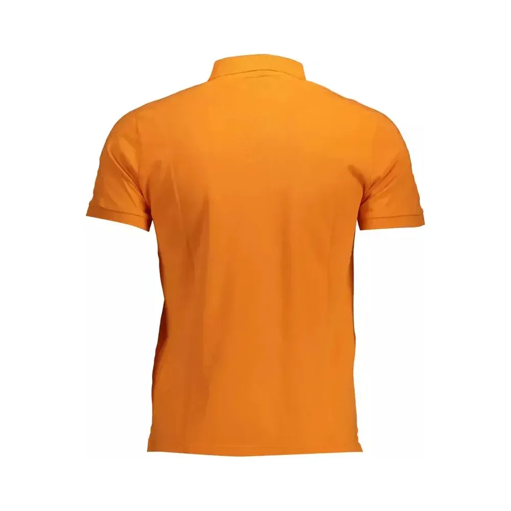 North Sails Orange Cotton Men Polo Shirt