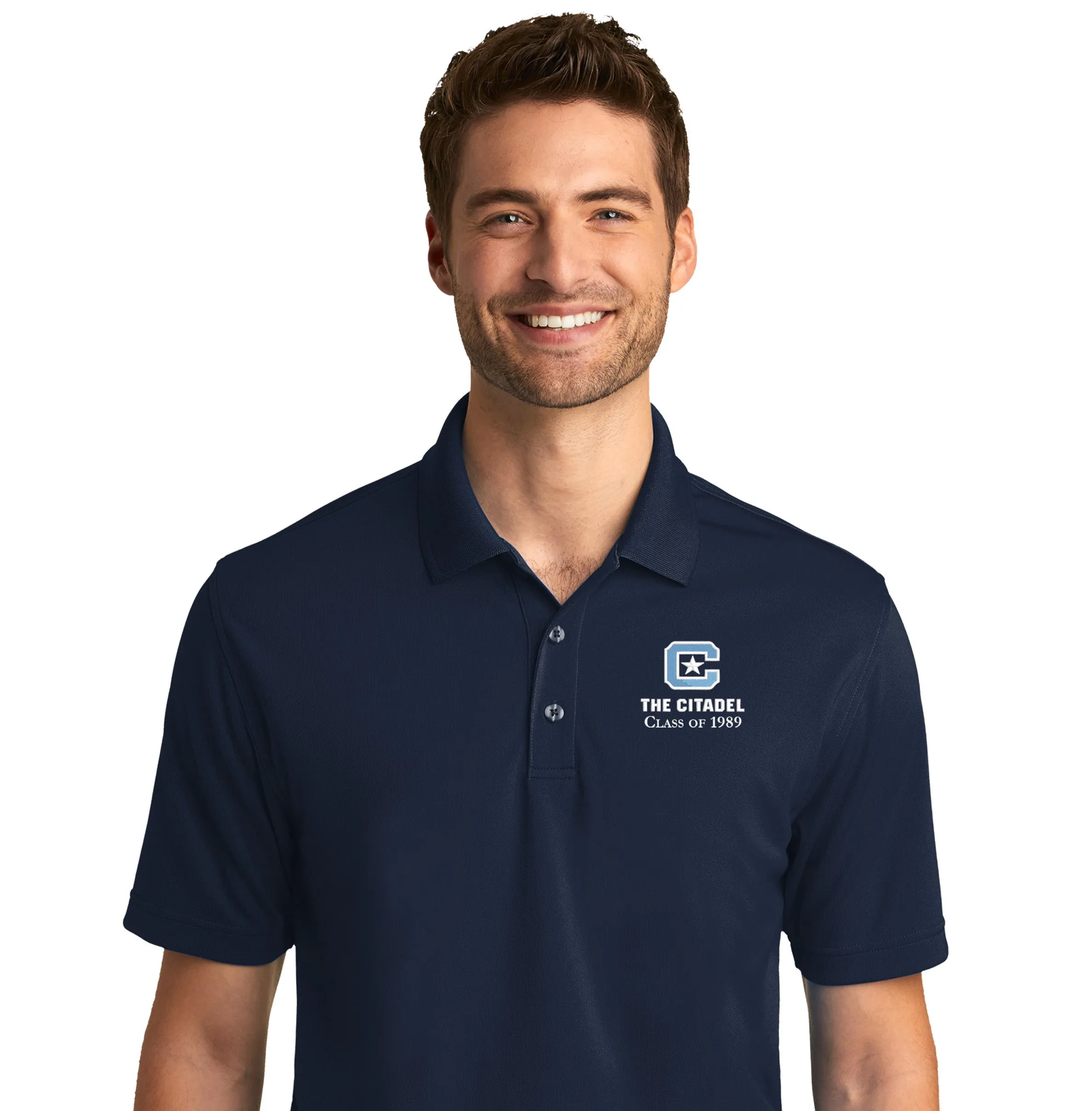 Official Reunion Shirt, The Citadel, C Star, Class of 1989,  UV Micro-Mesh Polo Shirt