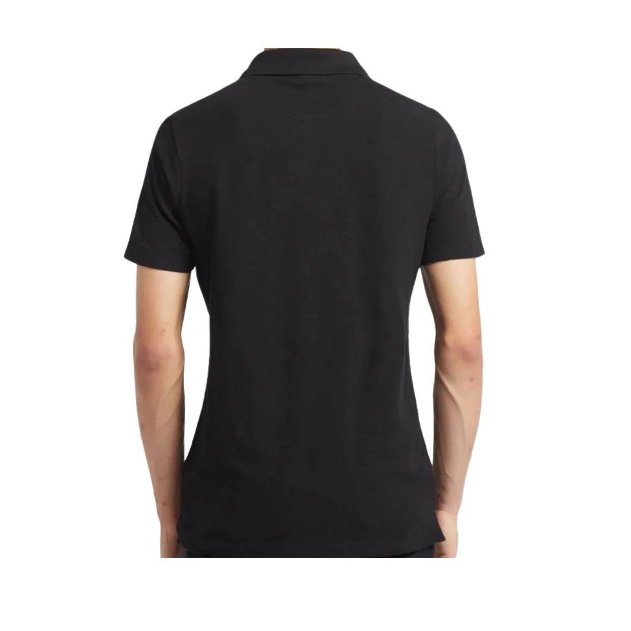 Paul & Shark Logo Badge Black Polo Shirt