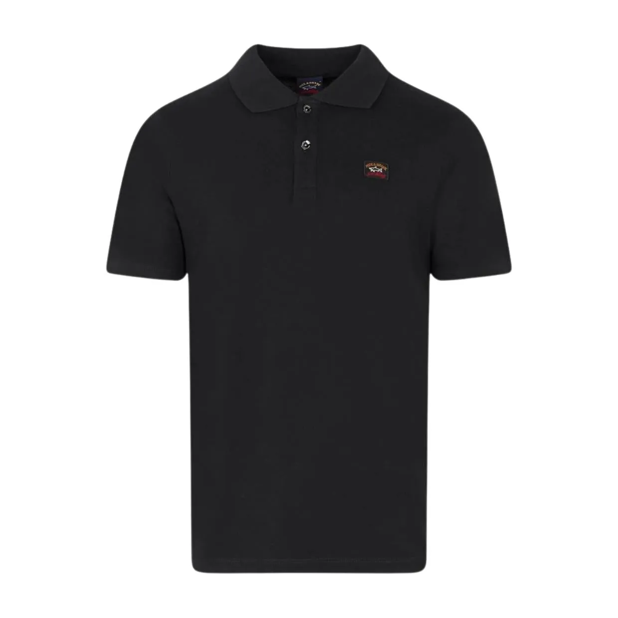 Paul & Shark Logo Badge Black Polo Shirt