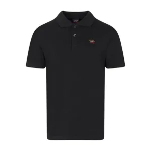 Paul & Shark Logo Badge Black Polo Shirt