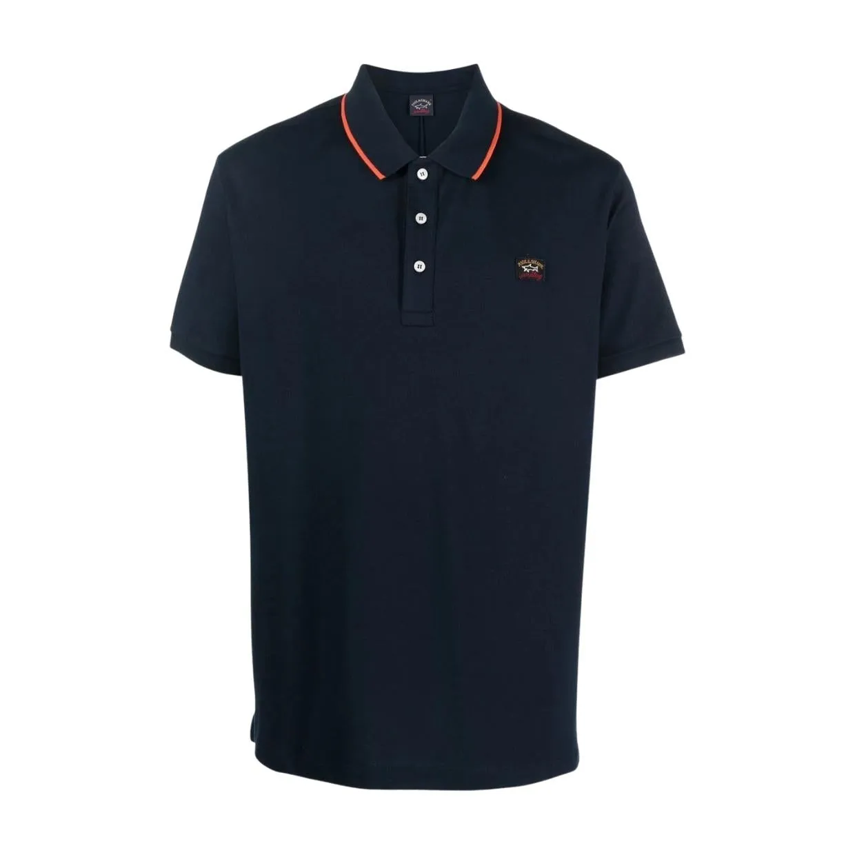 Paul & Shark Logo Badge Navy Polo Shirt